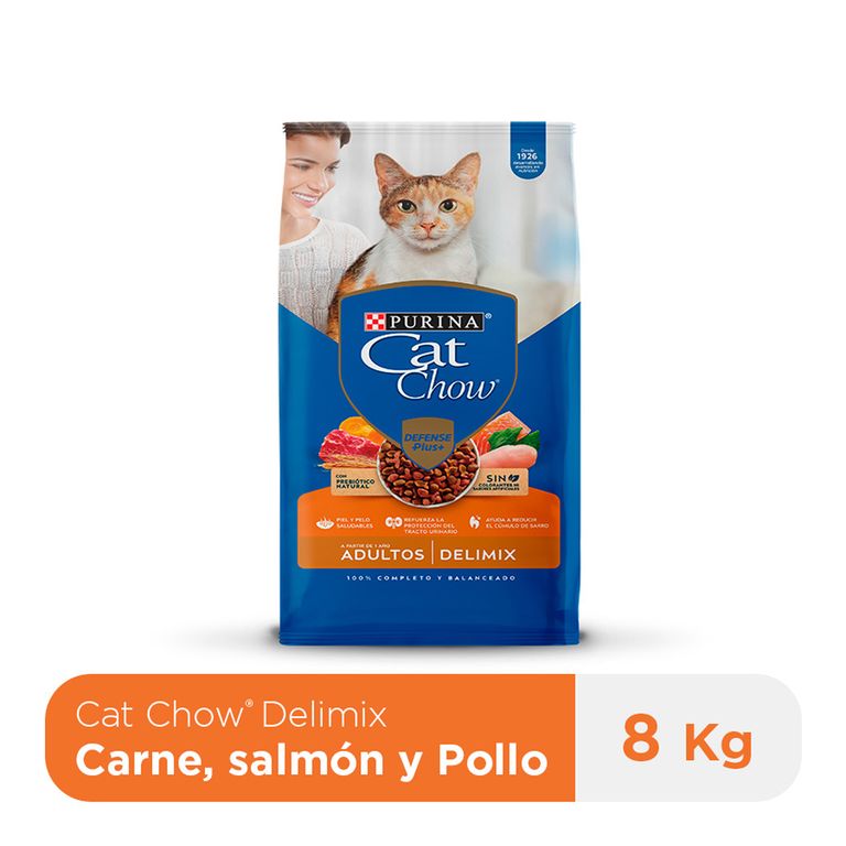 Alimento Seco Gatos Adultos Cat Chow Deli Mix Bolsa 8 Kg