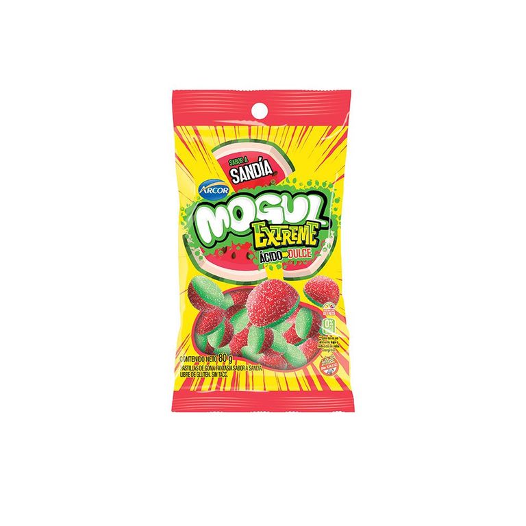 Gomitas Mogul Extreme Sandía Bolsa 80 g