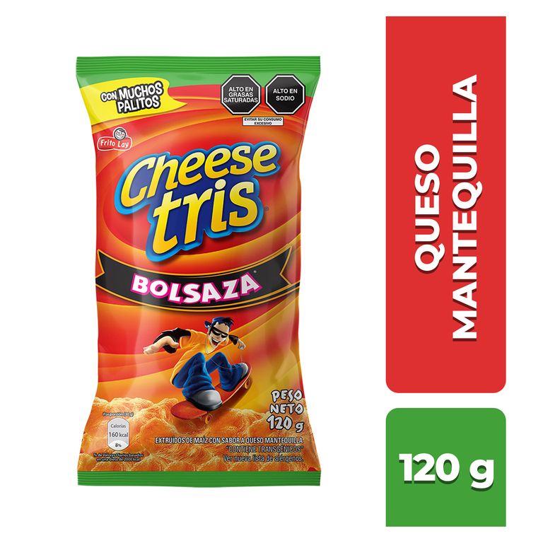 Snack de Maíz Cheese Tris Queso Bolsa 120 g