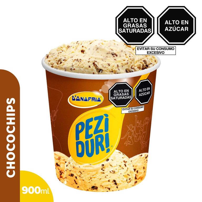 Helado Donofrio Peziduri Chocochips Pote 900 mL