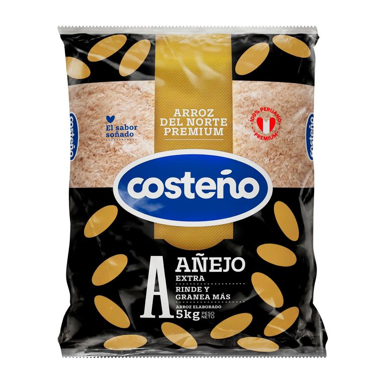 Arroz Costeño Extra Añejo Bolsa 5 Kg