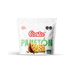 COSTA - Panetón Costa Frutas Confitadas Pasas Bolsa 800 g