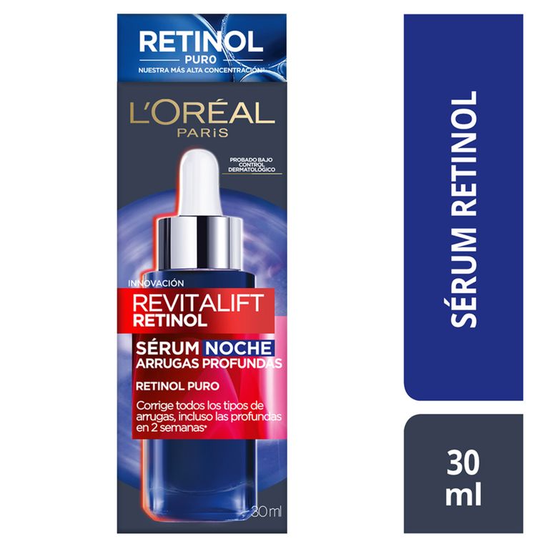 Sérum Loreal Revitalift Noche Retinol Puro Envase 30 mL