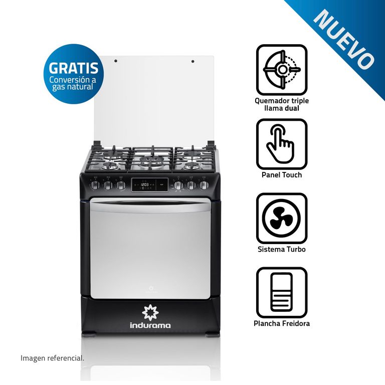 Cocina Indurama Niza Zafiro 5H Negro