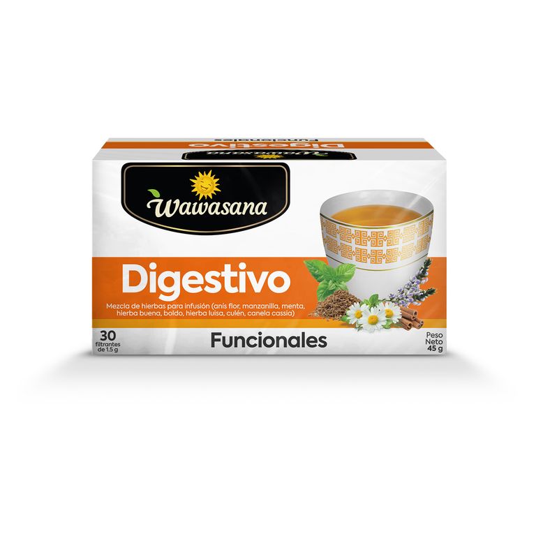 Infusión Wawasana Digestivo Caja 30 Sobres