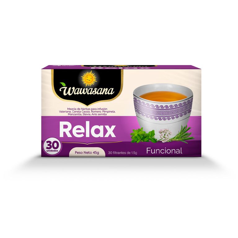 Infusión Relax Wawasana Caja 30 Sobres