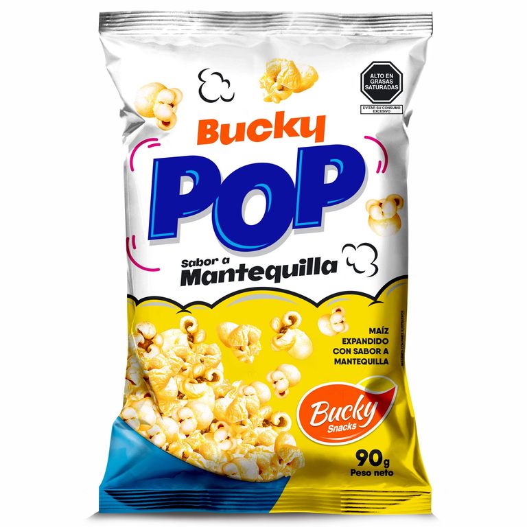 Palomitas Bucky Snacks Extra Mantequilla Bolsa 90 g