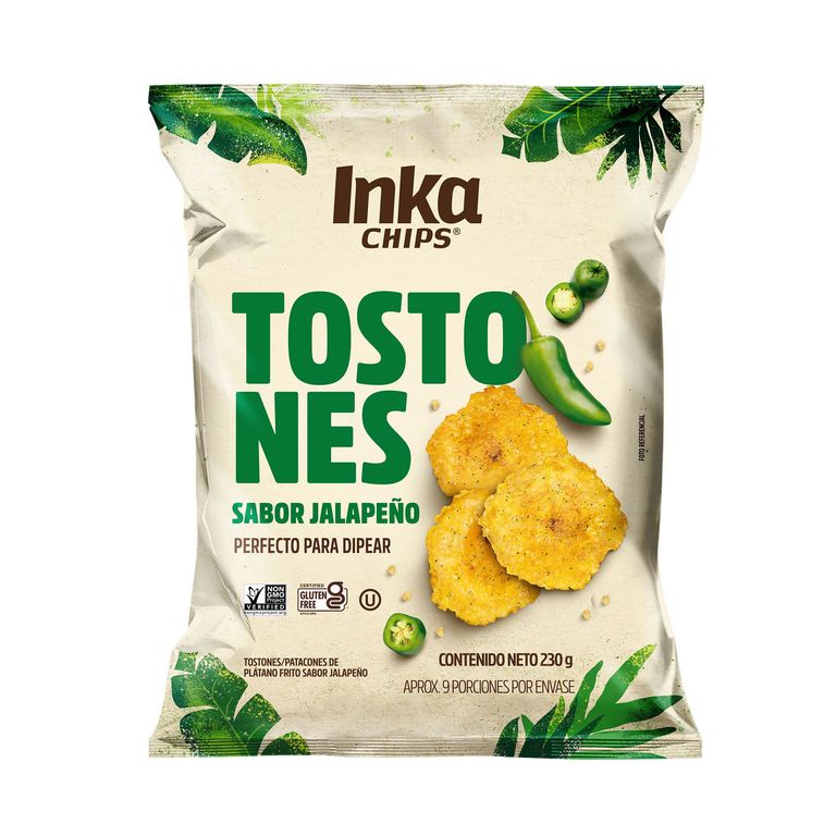 Tostones Jalapeño Inka Chips Bolsa 230 g