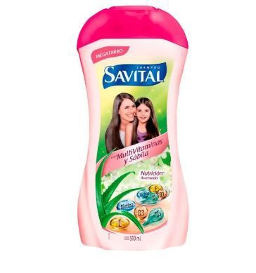 Shampoo Savital Multivitaminas Sábila Botella 510 mL