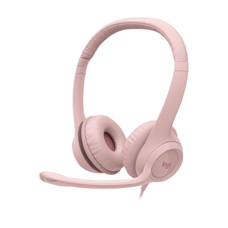 Audífono Logitech H390 USB Rose