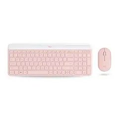 LOGITECH - Teclado Logitech + Mouse Mk470 Usb Rose