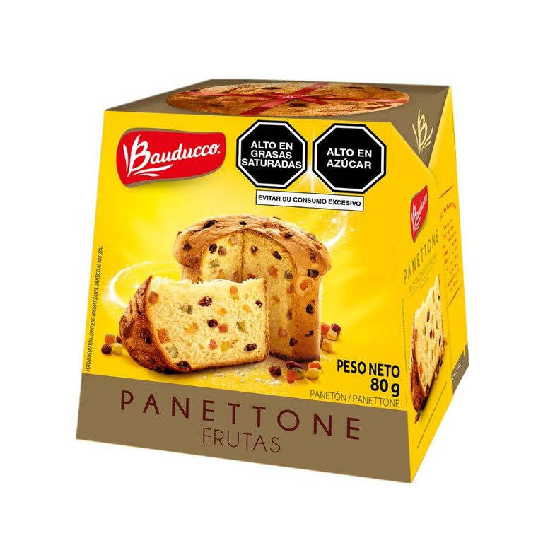 Mini Panettone Frutas Bauducco Caja X 80 gr