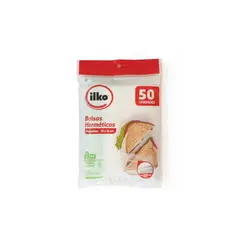 ILKO - Bolsa Hermética Pequeñas 16 x 15cm Empaque 50 Und