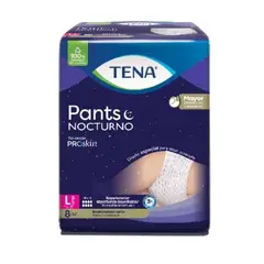 TENA - Pañal Pants Nocturno Talla L Empaque 8 Und