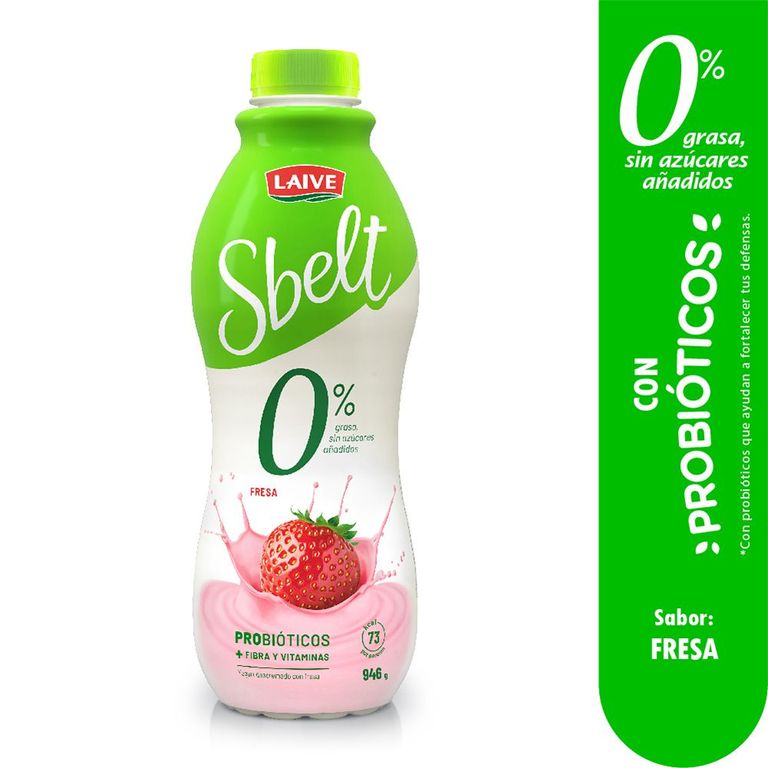 Yogurt Laive Sbelt Fresa Botella 946 g