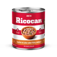 RICOCAN - Ricocan Trocitos En Salsa Pollo Y Verduras Adulto 290 gr
