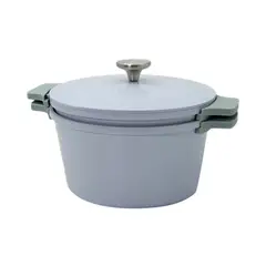 STAHLTEK - Set Ollas Granito Menta Apilable 3 Und