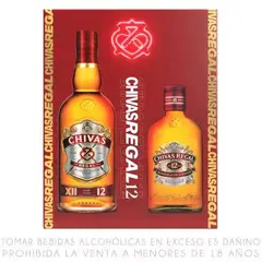 CHIVAS - Whisky Chivas Regal 12 Años 700 mL + 200 mL