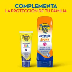 BANANA BOAT - Loción Protectora Solar Advanced Kids FPS100 Envase 118 mL