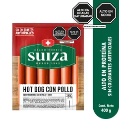 SUIZA - Hot Dog con Pollo Suiza Empaque 400 g
