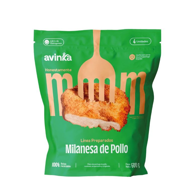 Milanesa de Pollo Avinka Doypack 4 Und