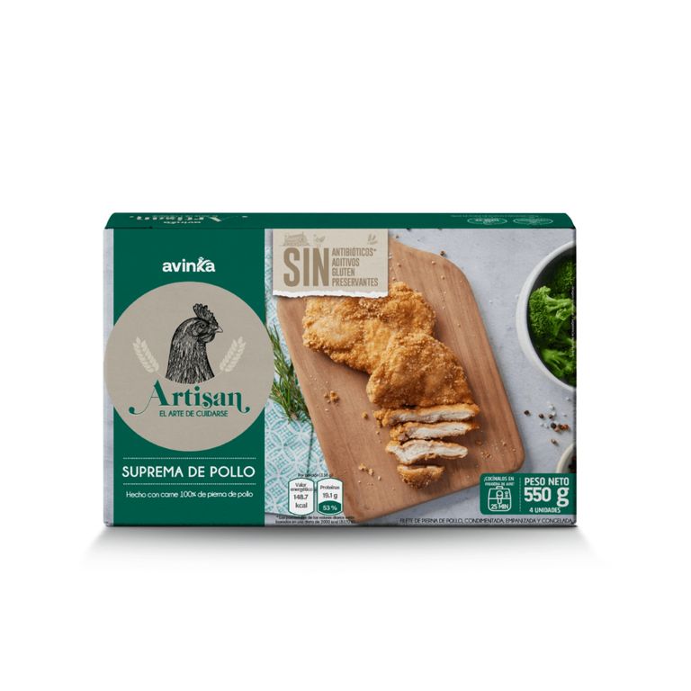Suprema de Pollo Artisan Caja 550 g