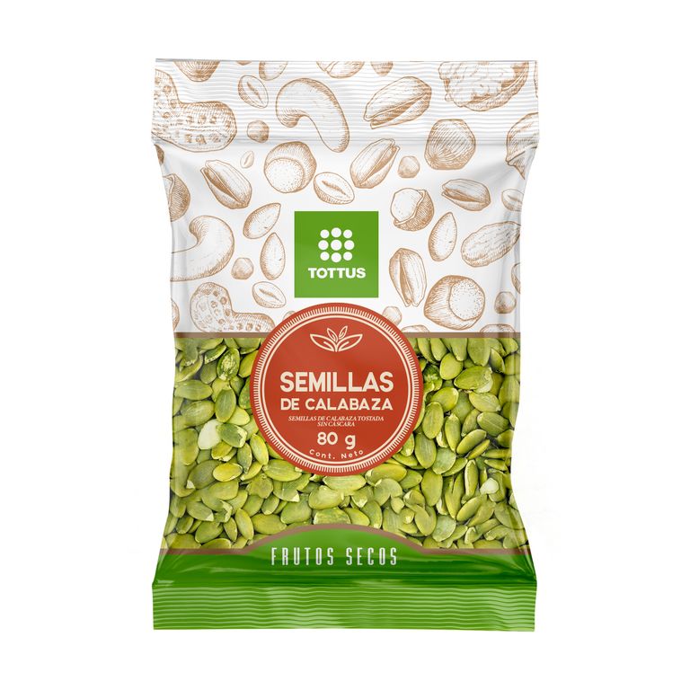 Semilla de Calabaza Tottus Empaque 80 g