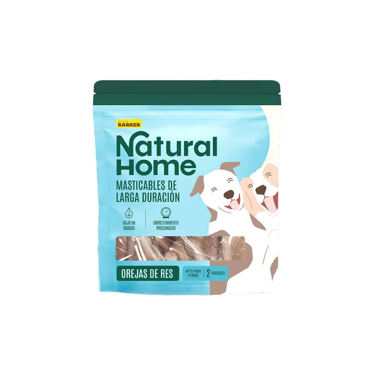 Orejas de Res para Mascotas Natural Home Doypack 75 g