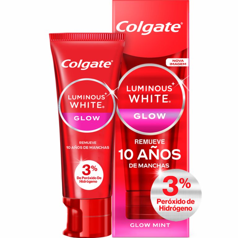 Crema Dental Colgate Luminous White Glow Mint Caja 70 g
