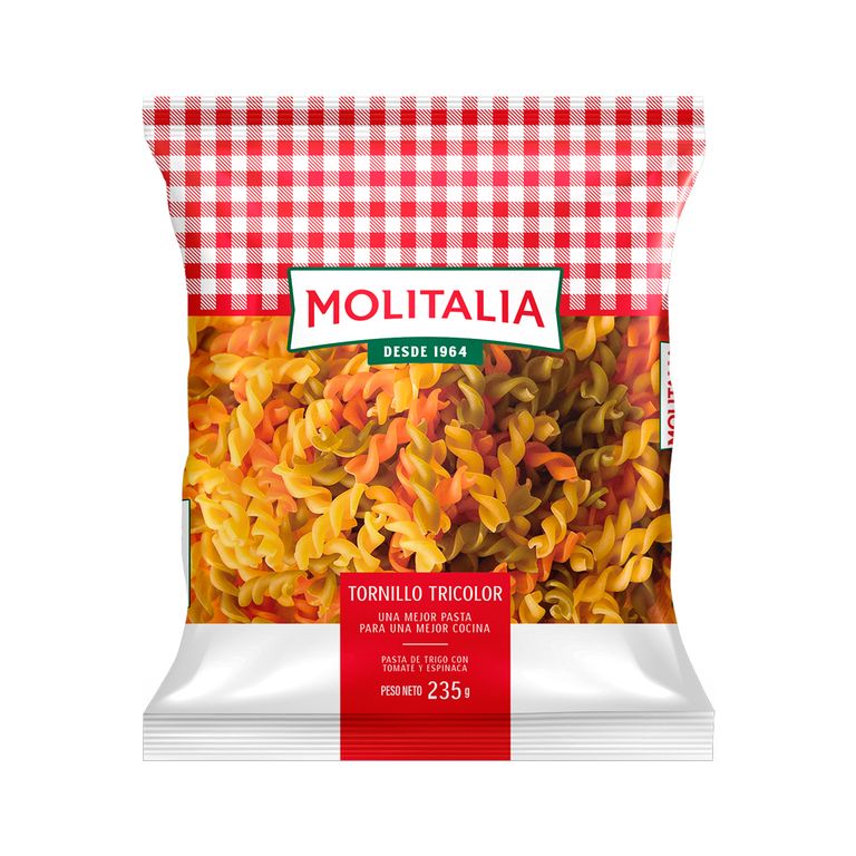 Pasta Molitalia Tricolor Bolsa 235 g