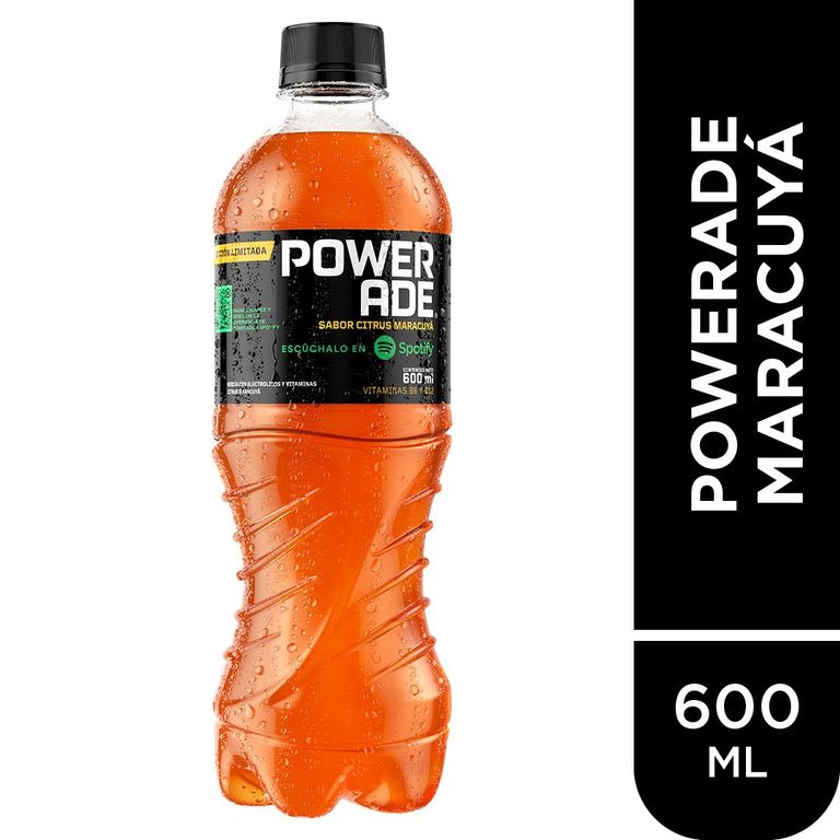 Bebida Rehidratante Powerade Maracuyá Botella 600 mL