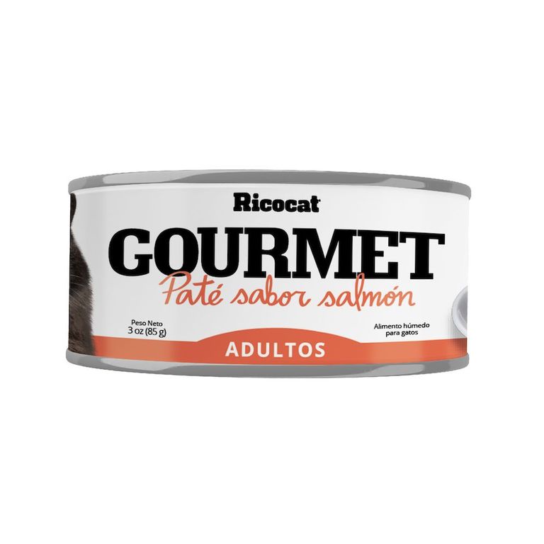 Paté Gatos Adultos Gourmet Sabor Salmón Lata 85 g