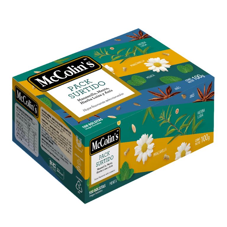 Infusión Mc Colins Surtido Hierbas Caja 100 Sobres