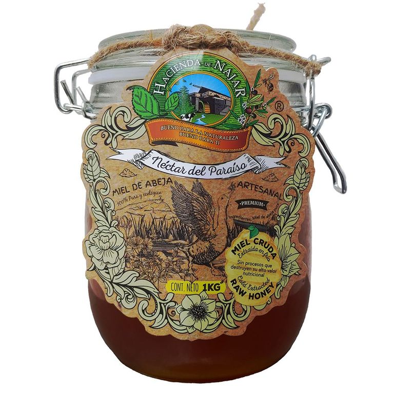 Miel de Abeja Cruda Hacienda de Najar Envase 1 Kg