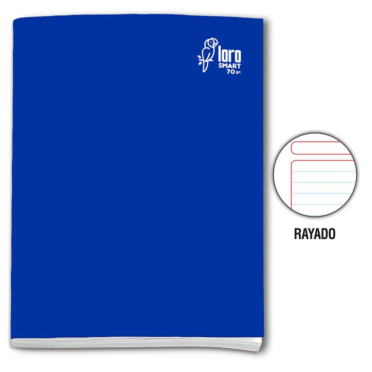Cuaderno Rayado Loro Deluxe 80 Hojas
