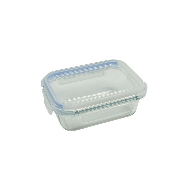 Hermético Vidrio Rectangular 370mL
