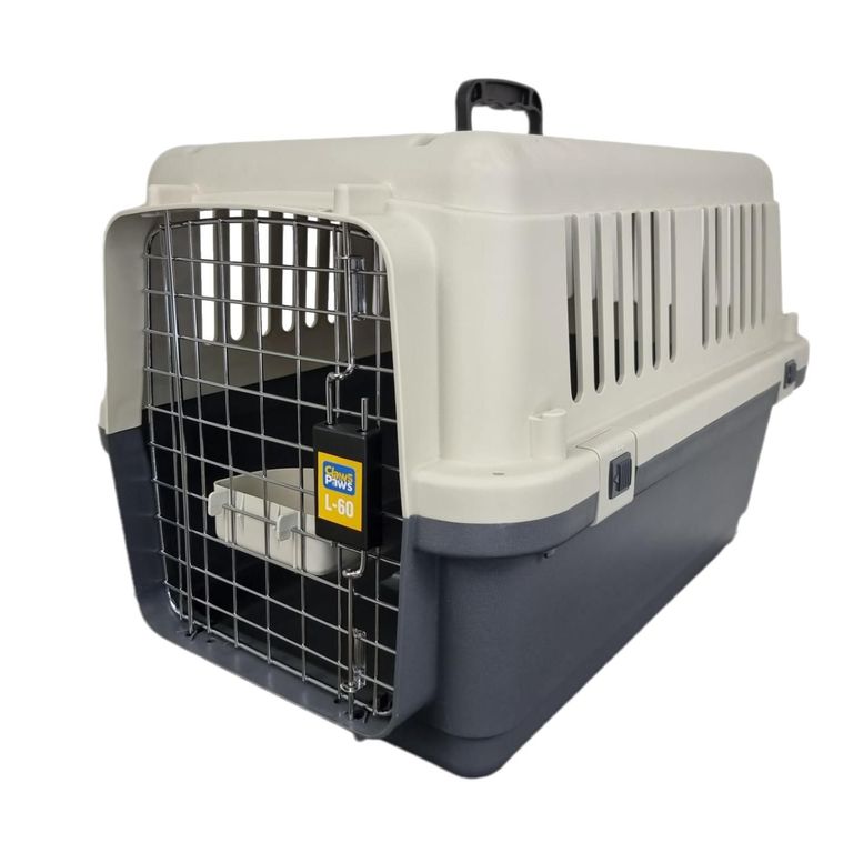 Transportador de Fibra para Mascota Claws Paws L50 51x34x33 cm