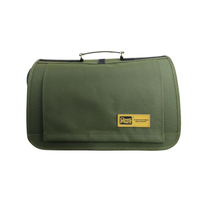 Transportador de Tela para Mascota Claws Paws Talla 3 Verde 45x24x24 cm