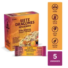 SIETE DRAGONES - Barra Aguay & Maiz Mor 25 g X 5 Unidades