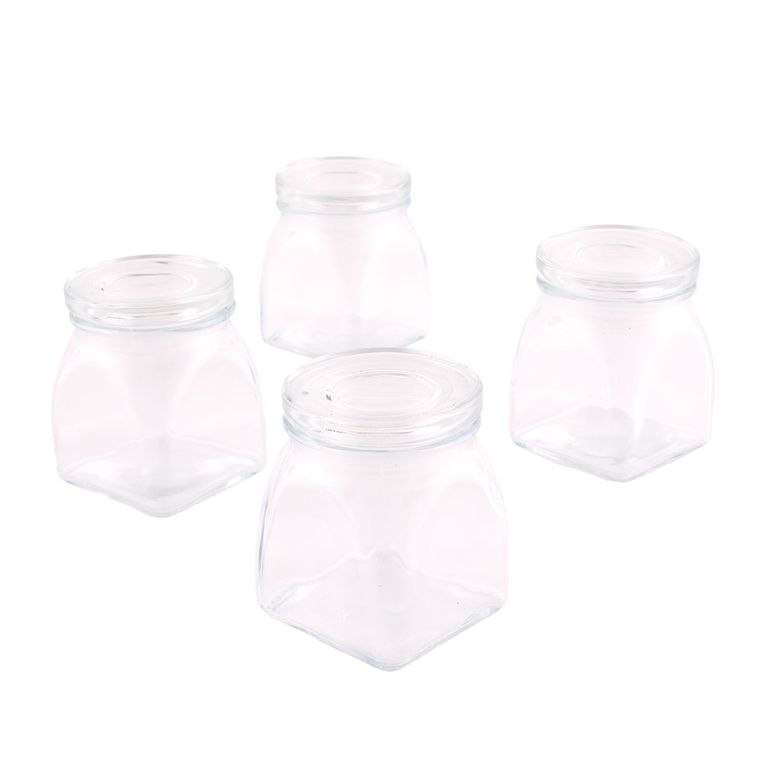 Set x 4 Especieros Tapa Vidrio 100mL