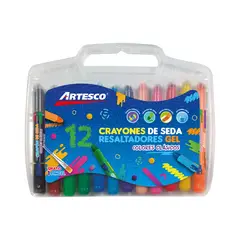 ARTESCO - Crayones De Seda Artesco Empaque 12 Und