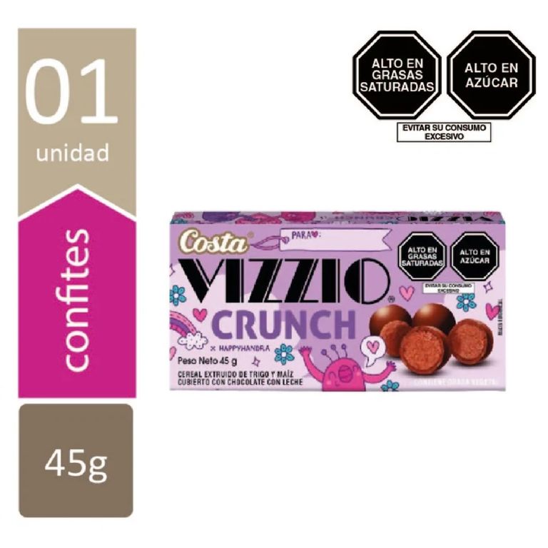 Cereal Vizzio Extruido Crunch Caja 45 g