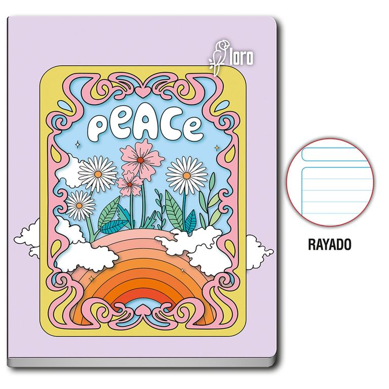 Cuaderno Rayado Loro Deluxe 84 Hojas Mujer