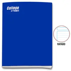 COLLEGE - Cuaderno Rayado College Xteen Deluxe 80 Hojas