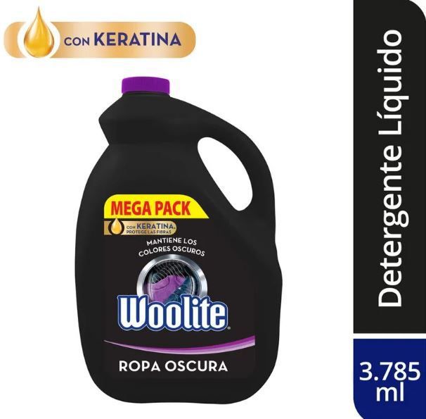 Detergente Líquido Woolite Ropa Oscura Envase 3.785 L