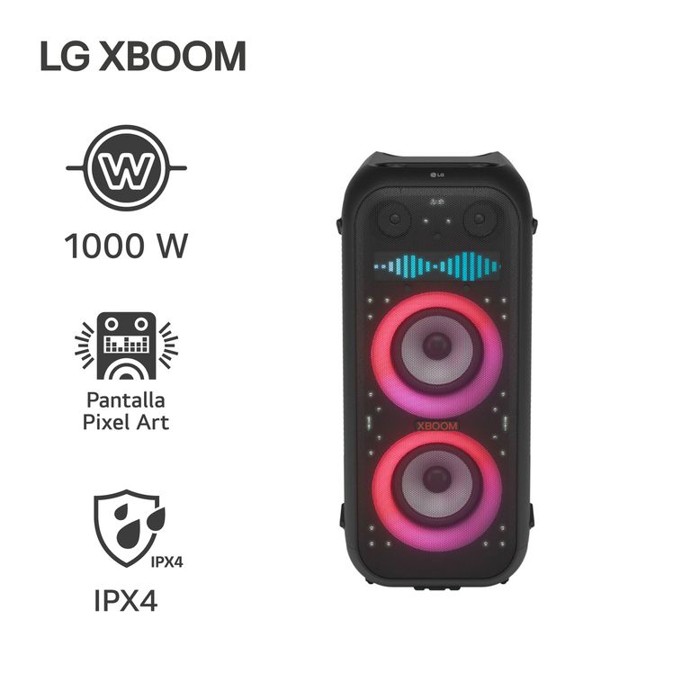 Parlante LG XBOOM XL9T 1000W Bluetooth IPX4 Pixel Art