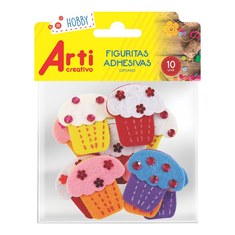 Stickers Arti Creativo Cupcake Bolsa 10 Und