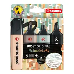 STABILO - Resaltadores Stabilo Boss Nature Color Frío Caja 4 Und