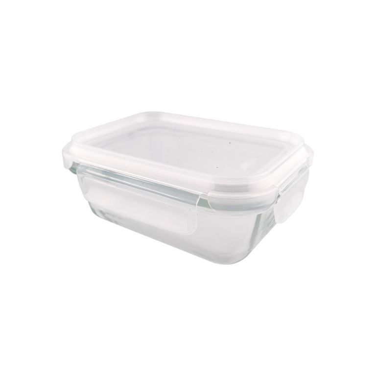 Hermético Vidrio Rectangular 370 mL