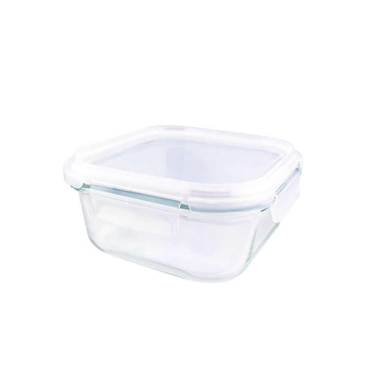 Hermético Vidrio Cuadrado 800 mL